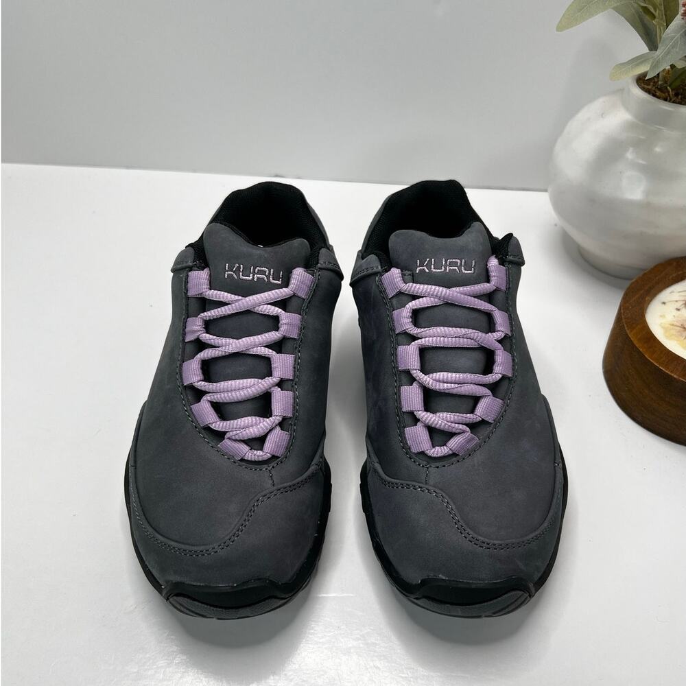 Kuru Chicane Trail Hiking Comfort Sneaker Smoke Gray/Black/Violet Women 6W NWB - Picture 5 of 11